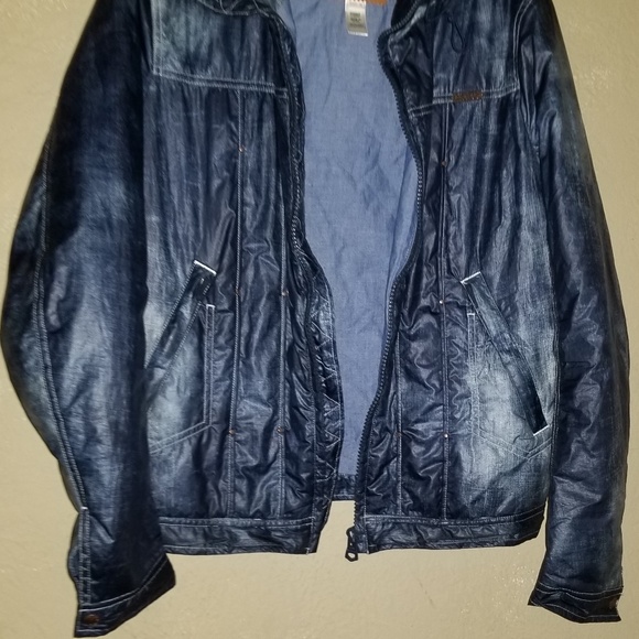 Diesel LEATHER JACKET mens coat size M - Picture 3 of 7